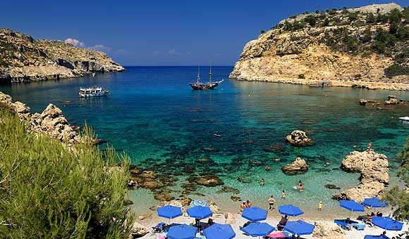 Best Beaches of Rhodes private rentals, charter sightseeing